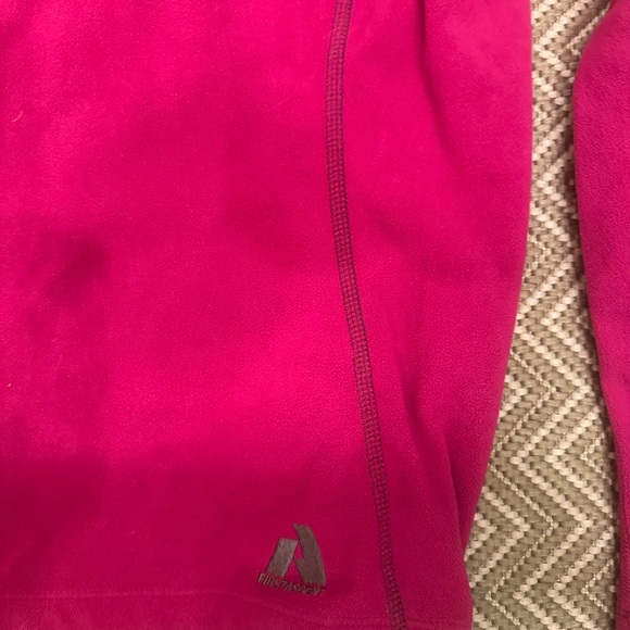 Eddie Bauer EUC First Ascent XS 1/2 Zip Bright Pink Pullover Fleece Sweatshirt - Picture 3 of 10